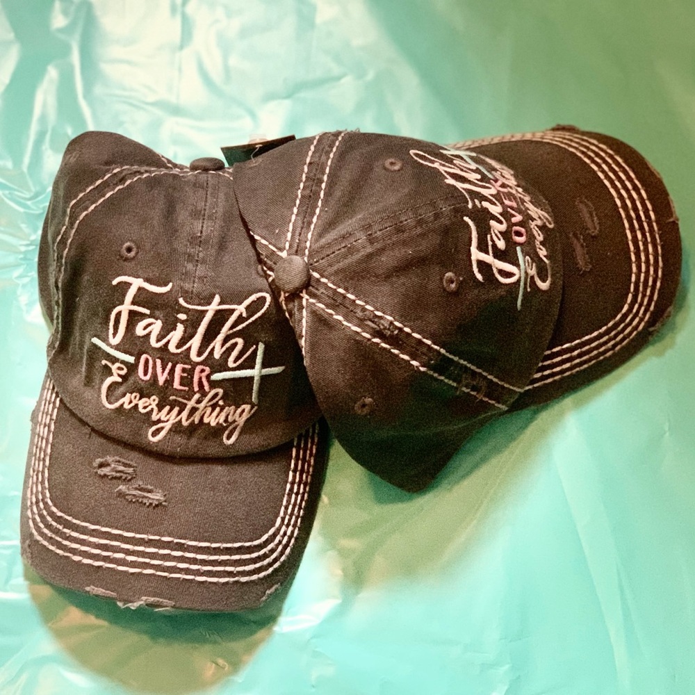 Distressed baseball cap